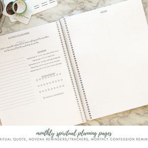 2024-2025 Catholic Planner: Catholic Gift for Women / Liturgical Calendar / Catholic Homeschool / Catholic Home Agenda image 4