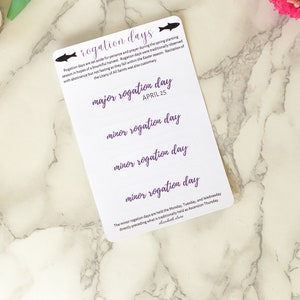Rogation Day Planner Stickers:  Catholic Planner Stickers / Liturgical Year