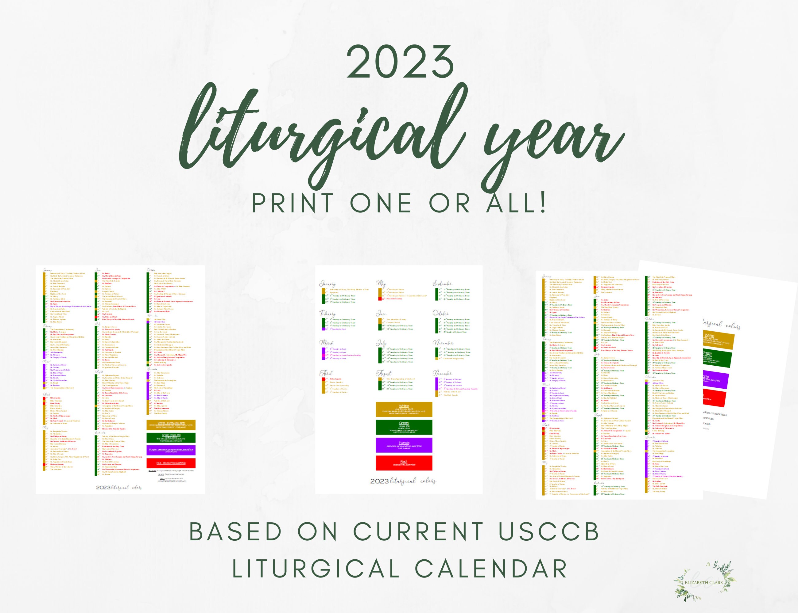 Catholic Liturgical Calendar 2024 Pdf Image To U