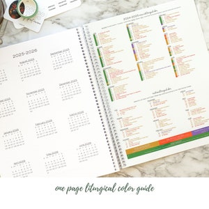 2024-2025 Catholic Planner: Catholic Gift for Women / Liturgical Calendar / Catholic Homeschool / Catholic Home Agenda image 8