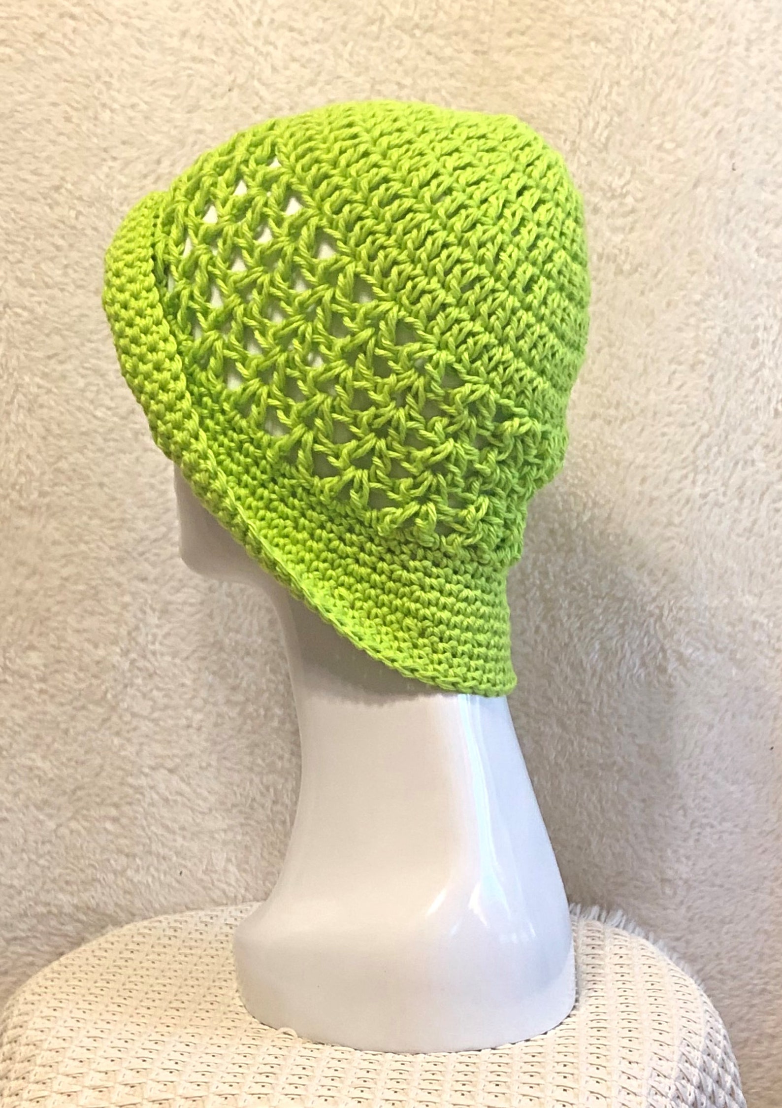 Lime Green Summer Sun Hat Bucket Hat Beach Hat Flop Hat Etsy