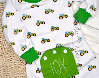 Clothing Unisex Kids Clothing Pyjamas & Robes Pyjamas 9-12 month tractor pajamas 