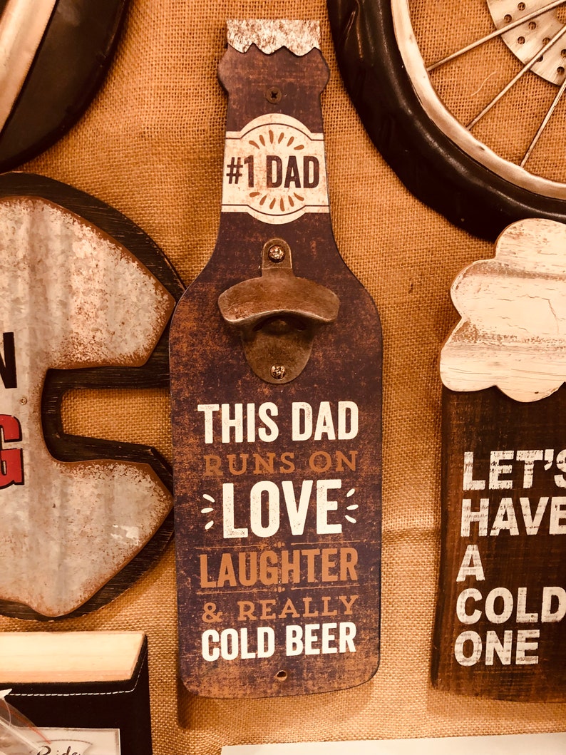 Farmhouse Beer Opener Father’s Day Father’s Birthday Gifts Wall Decor ...