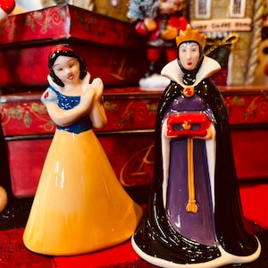 Disney Snow White princess salt and pepper shakers tinker bell