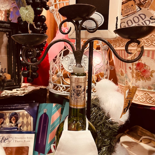 Bottle Topper Candle Holder Etsy