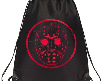 Jason Voorhees Mask , Friday the 13th - Drawstring Bag