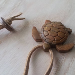 Wooden Turtle Necklace-3d Sea Turtle Necklace-small Gifts-free ...