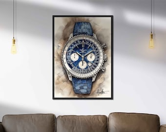 Breitling Navitimer Watch Wall Art by WT Author Watch Co.