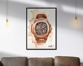 Patek Philippe Nautilus Watch Wall Art by WT Author Watch Co.