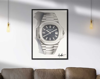 Patek Philippe Nautilus Watch Art Print by WT Author Watch Co.