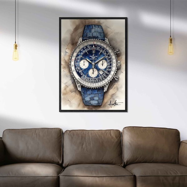 Breitling Navitimer Watch Wall Art di WT Author Watch Co.