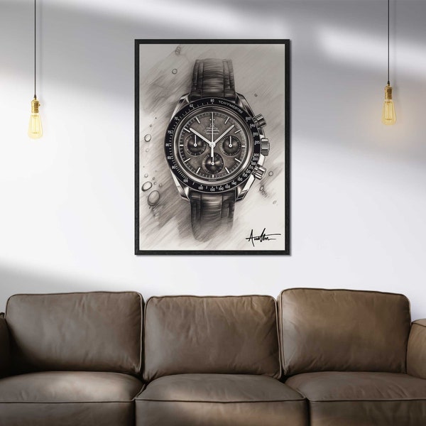 Omega Speedmaster Watch Art Print by WT Author Watch Co.