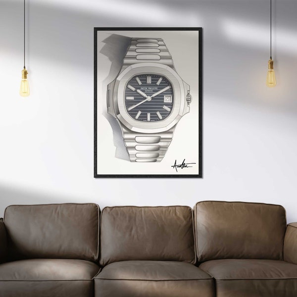 Patek Philippe Nautilus Watch Art Print by WT Author Watch Co.