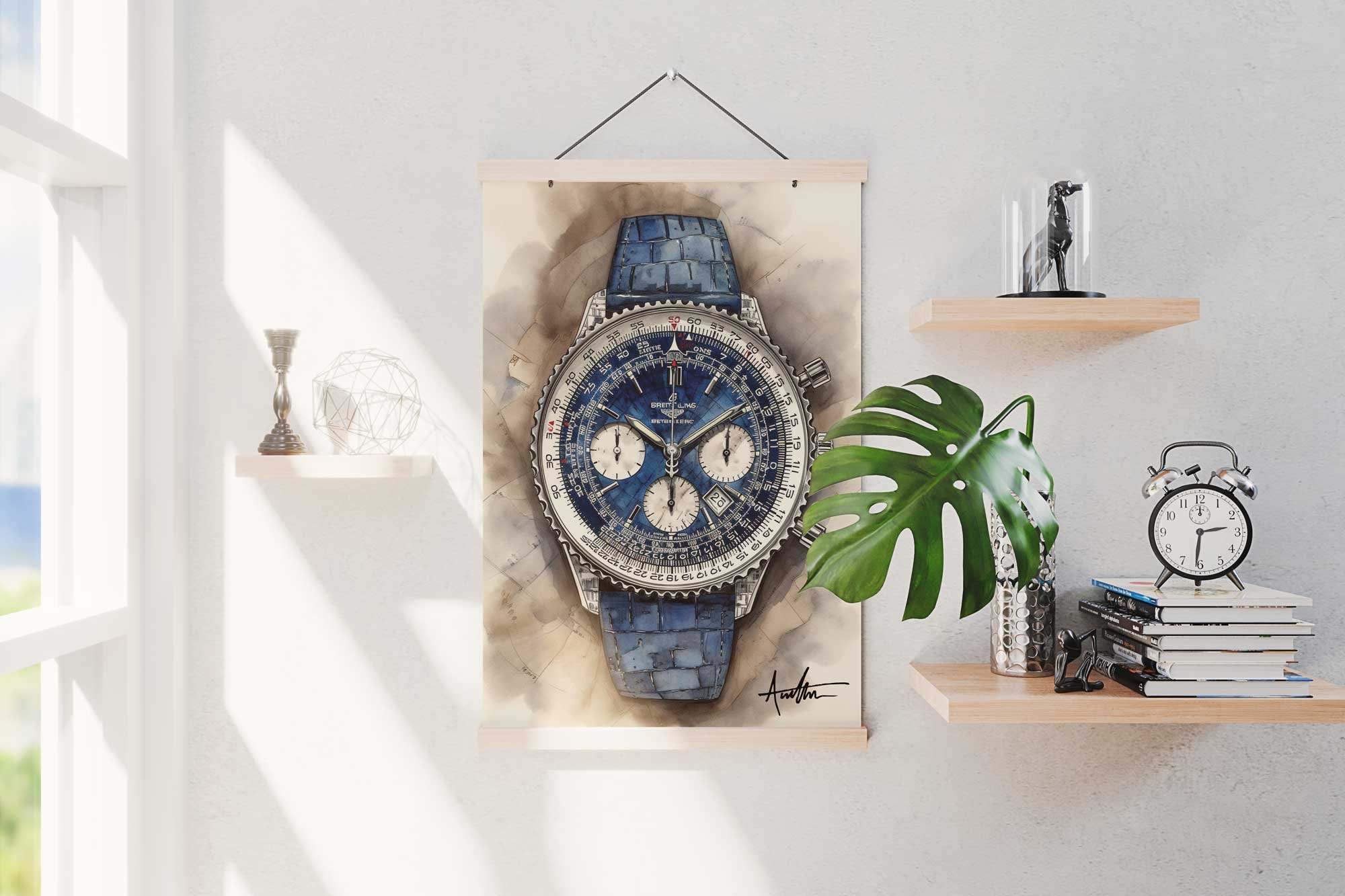 Breitling Navitimer Watch Wall Art by WT Author Watch Co. Etsy