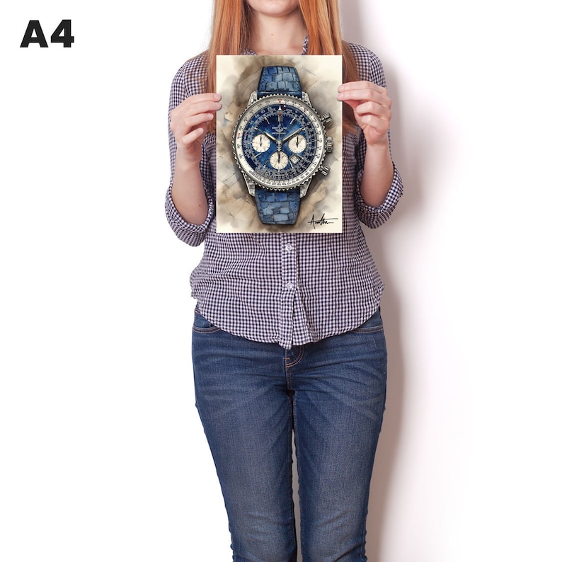 Breitling Navitimer Watch Wall Art by WT Author Watch Co. Etsy