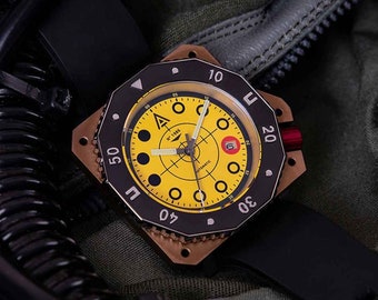 Modern Tool Watch: Nº 1986 Yellow by WT Author Watch Co.