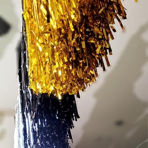 Ceiling Fringe, Aerial installations,  Ceiling decor, Birthday, hanging fringe streamers, ceiling installation, fringe decor, party fringe