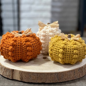 Crochet Pumpkin Bobble & Cinch Pattern