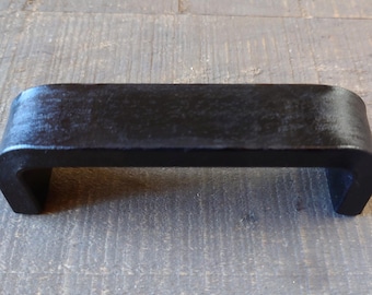 Thick Cabinet Pull, Heavy Duty Handle, Steel Furniture Pull, Iron Handle, Forged, Industrial, Farmhouse, Drawer Pull, Kitchen Handle
