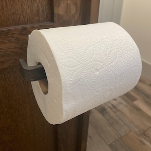 Handcrafted Farmhouse Bathroom Toilet Paper Holder, Steel Toilet Paper Holder, TP Holder, Handmade Toilet Paper Holder, Toilet Tissue Holder