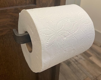 Handcrafted Farmhouse Bathroom Toilet Paper Holder, Steel Toilet Paper Holder, TP Holder, Handmade Toilet Paper Holder, Toilet Tissue Holder
