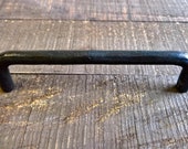 Cabinet Pull, Dresser Handle, Steel Furniture Pull, Iron Handle, Forged, Industrial, Farmhouse, Drawer Pull, Kitchen Handle, Cabinet Handle
