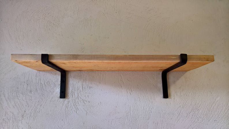 Steel Shelf Bracket, Forged, Iron Shelf Bracket, Kitchen Bracket, Metal Shelf Bracket, Open Shelf, Custom Shelving, Farmhouse, Rustic Bild 3