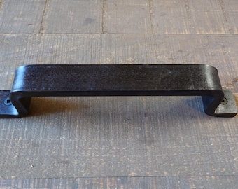 Thick Barn Door Style Handle, Heavy Duty Pull, Steel Furniture Pull, Industrial, Farmhouse Pull, Drawer Pull, Kitchen Handle, Cabinet Handle