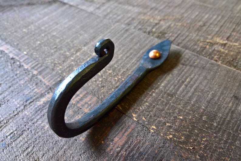 Wrought Iron Wall Hook Metal Coat Hooks Steel Hooks Etsy