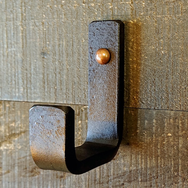 Steel Wall Hook, Metal Coat Hooks, Iron Robe Hooks, Farmhouse Hook, Bathroom Hooks, Bedroom Hooks, Towel Hook, Handmade Hook, Brass, Copper