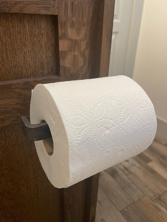 Handcrafted Farmhouse Bathroom Toilet Paper Holder, Steel Toilet Paper Holder, TP Holder, Handmade Toilet Paper Holder, Toilet Tissue Holder