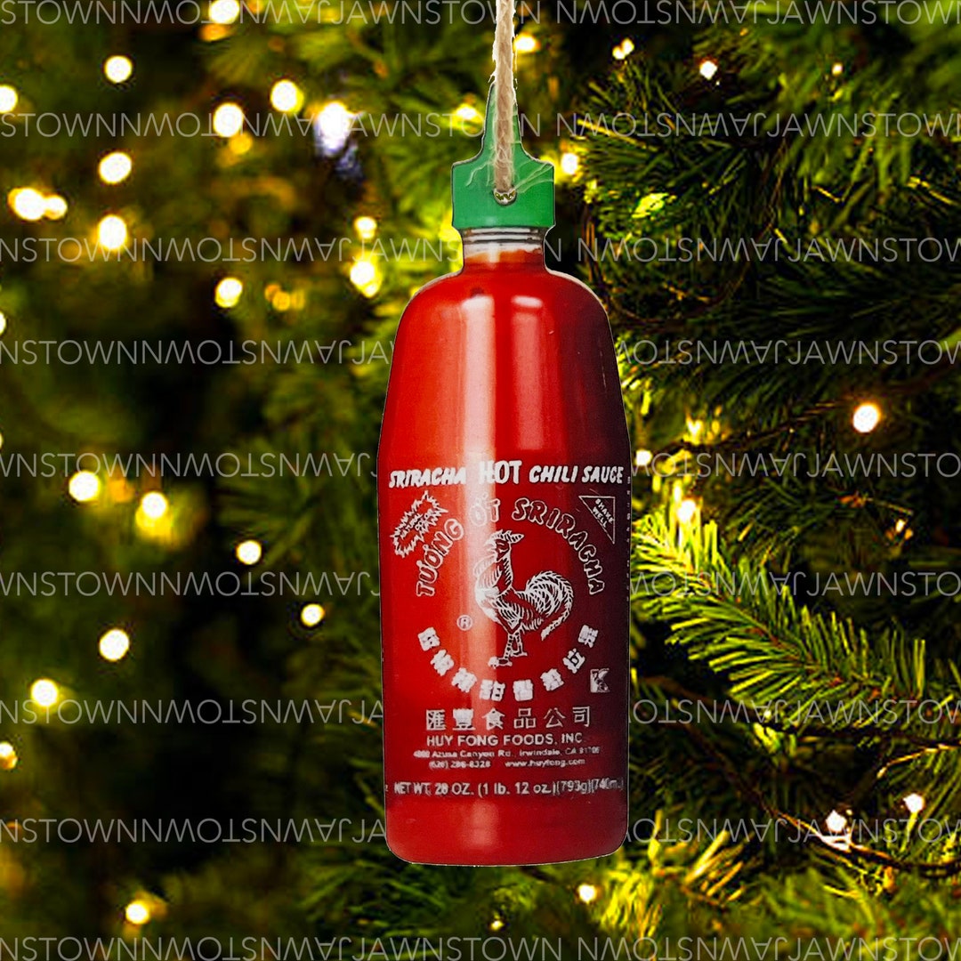 Sriracha Christmas Ornament 
