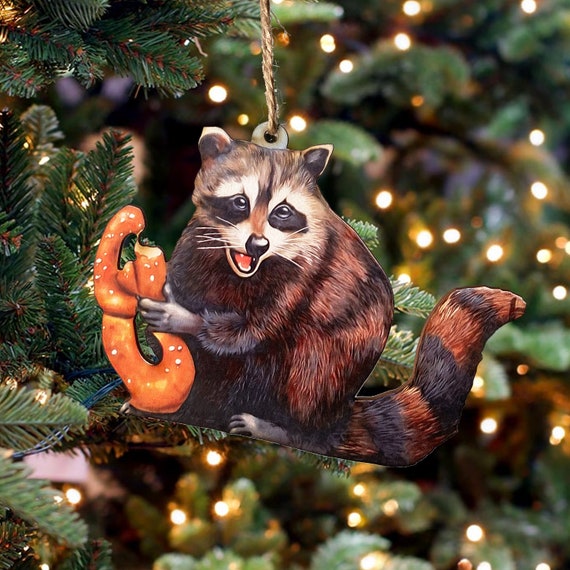Raccoon christmas tree topper Clearance