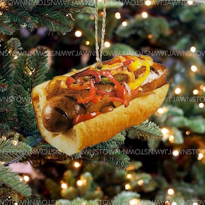 Sausage onions and peppers (Handmade Ornament)