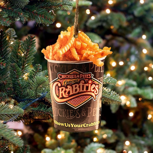 Chickie & Pete's Crabfries (Handmade Ornament)