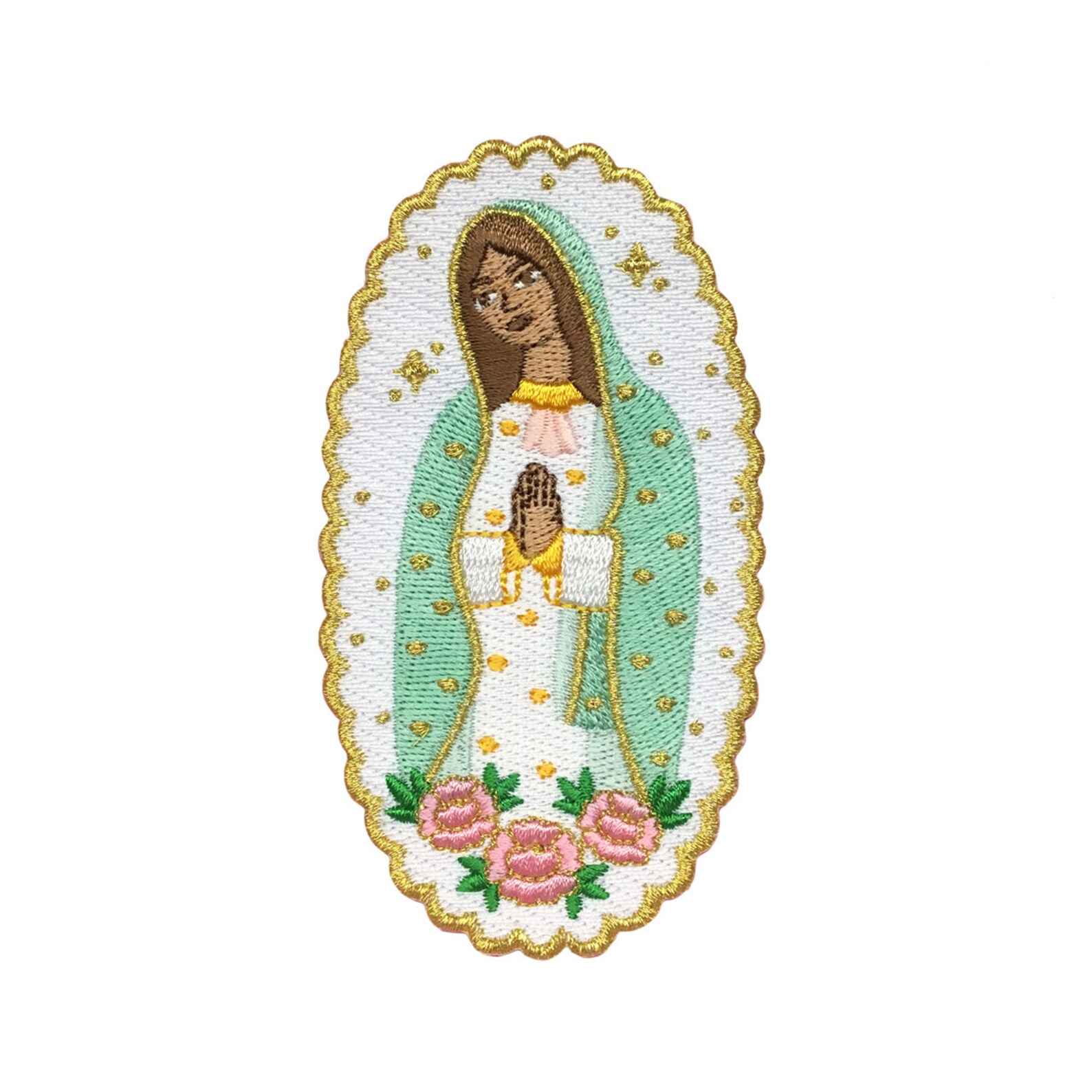 Beautiful Virgin Mary Patch / Embroidered Iron on Patch | Etsy