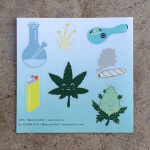 Glücklich Bud & Freunde / / süße Stickersheet