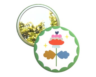 Pocket Mirror / Pretty Floral