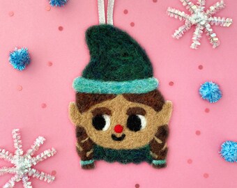 Christmas Elf Girl / Needle Felting Craft Kit