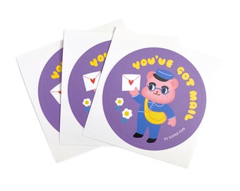Set of 3 Stickers / You've Got Mail