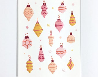 Festive Ornaments / Holiday Greeting Card