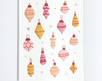 Festive Ornaments / Holiday Greeting Card