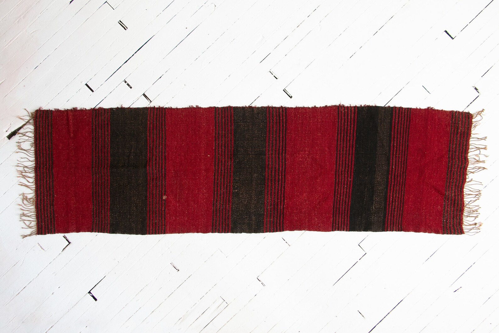 Antique / Vintage Hand Woven Native American Rug Runner in Red Etsy