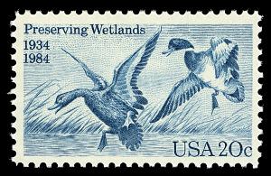 8x MALLARD DUCKS WETLANDS Preservation 1984 20c Blue Unused Postage Stamp Free Shipping!  #1 source Best prices on Vintage stamps