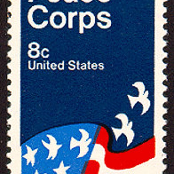 20x PEACE CORPS Volunteers 1972 8c Unused Vintage Postage stamp Free Shipping! Your #1 source with The Best Prices on Vintage stamps