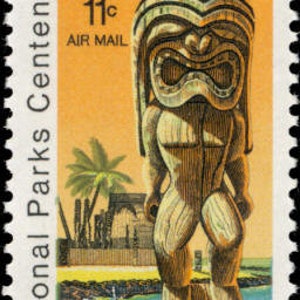 15 sellos postales sin usar de la ciudad de refugio Tiki HILO Aloha National Park de HAWAI de 1972, 11 c. Envío gratuito. Fuente n.° 1. Los mejores precios en sellos antiguos