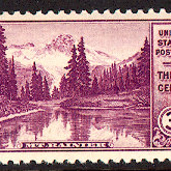 15x MT RAINIER National Park Washington State 1934 3c Purple Unused Postage Stamp Free Shipping  #1 source Best prices on Vintage stamps