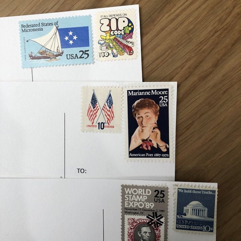 Discount 40c POSTCARD POSTAGE STAMPS Below Post Office Price. Etsy