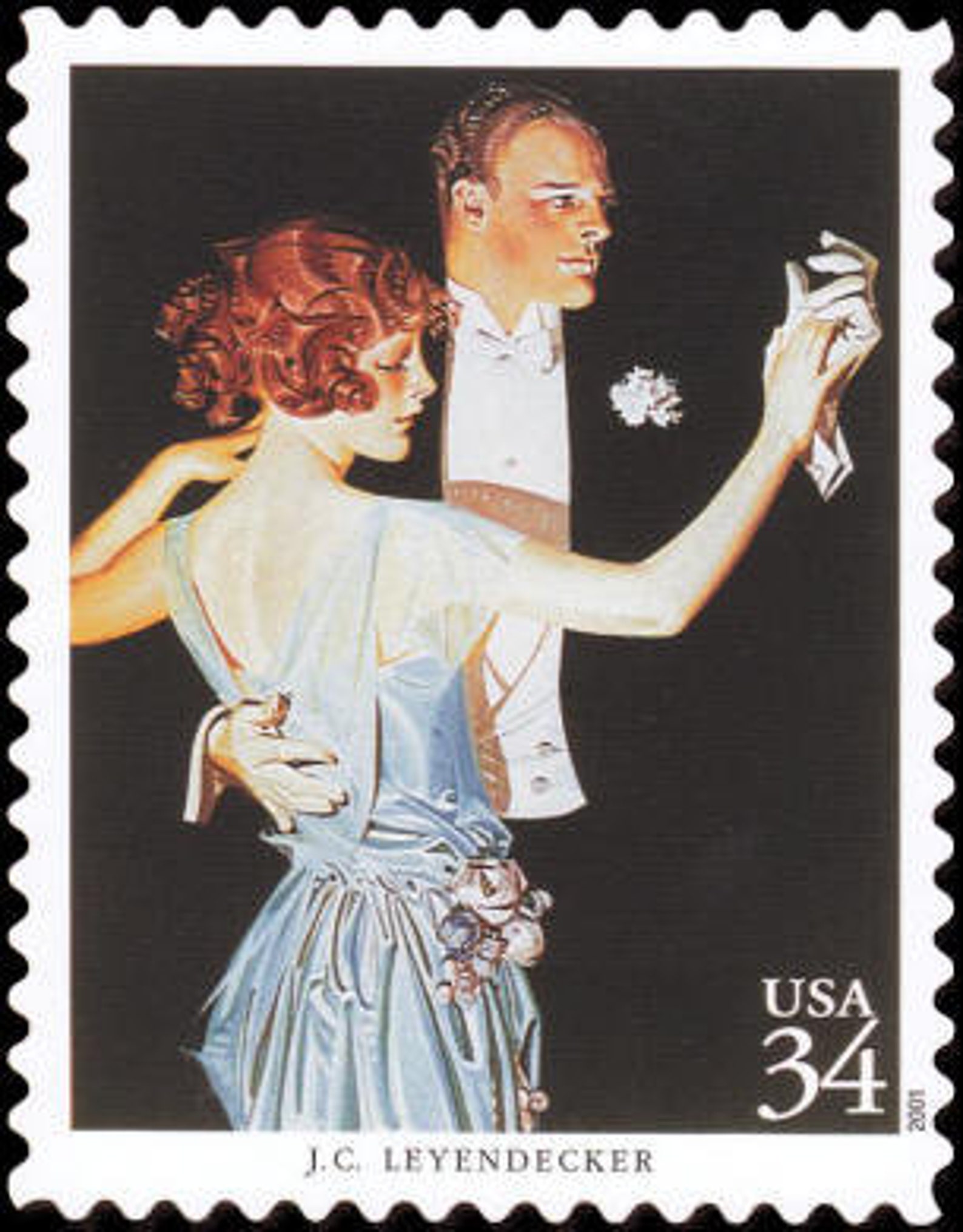 20 Diff AMERICAN ILLUSTRATORS Artists 2001 34c Unused Vintage Postage ...