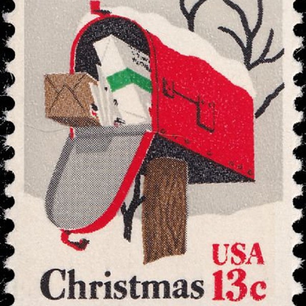 12x CHRISTMAS 1977 Mailbox 13c Unused Vintage Postage Stamps Free Shipping! Your #1 source. The best prices on Vintage stamps
